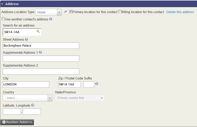 CiviPostcode Settings in CiviCRM